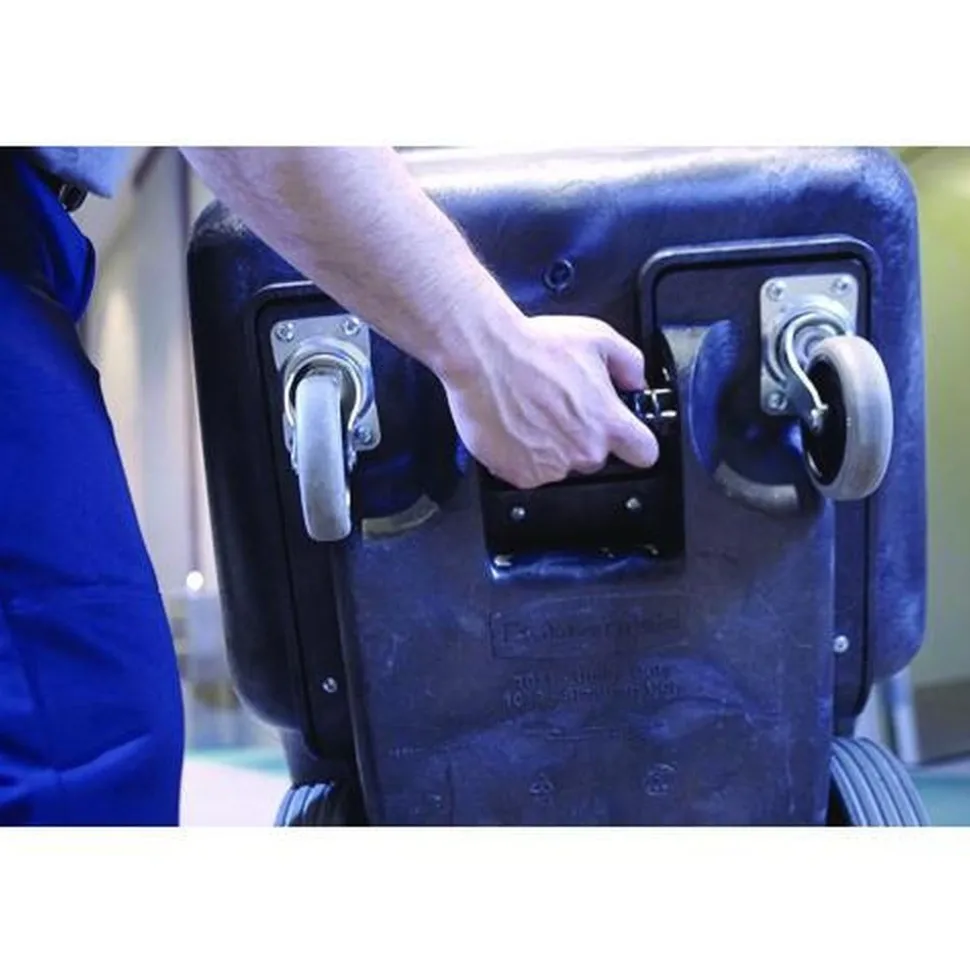 Rubbermaid Commercial 151 Gallon 1000 lbs. Capacity Plastic Structural Foam Tilt Truck - Black