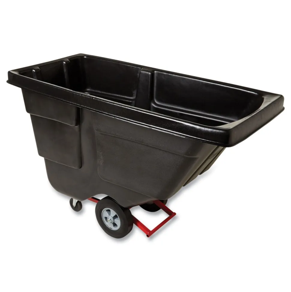 Rubbermaid Commercial 202 gal. 450 lbs. Capacity Plastic Rotomolded Tilt Truck - Black