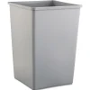 Rubbermaid Commercial 35 gal. Plastic Untouchable Square Waste Receptacle - Gray