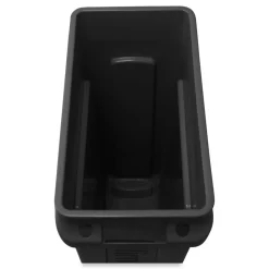 Rubbermaid Commercial 23 Gallon Rectangular Plastic Slim Jim Receptacle W/venting Channels - Black