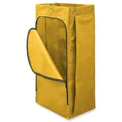 Rubbermaid Commercial 34 Gallon 17.5 in. x 33 in. Vinyl Cleaning Cart Bag - Yellow