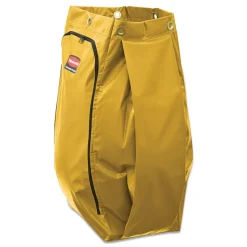 Rubbermaid Commercial 34 Gallon 17.5 in. x 33 in. Vinyl Cleaning Cart Bag - Yellow