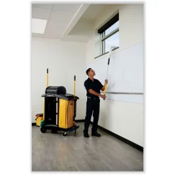 Rubbermaid Commercial 34 Gallon 17.5 in. x 33 in. Vinyl Cleaning Cart Bag - Yellow