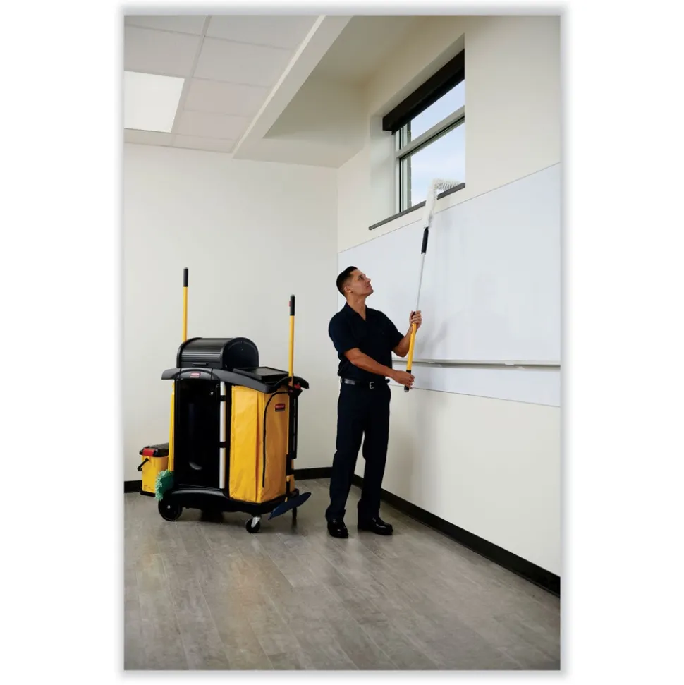 Rubbermaid Commercial 34 Gallon 17.5 in. x 33 in. Vinyl Cleaning Cart Bag - Yellow