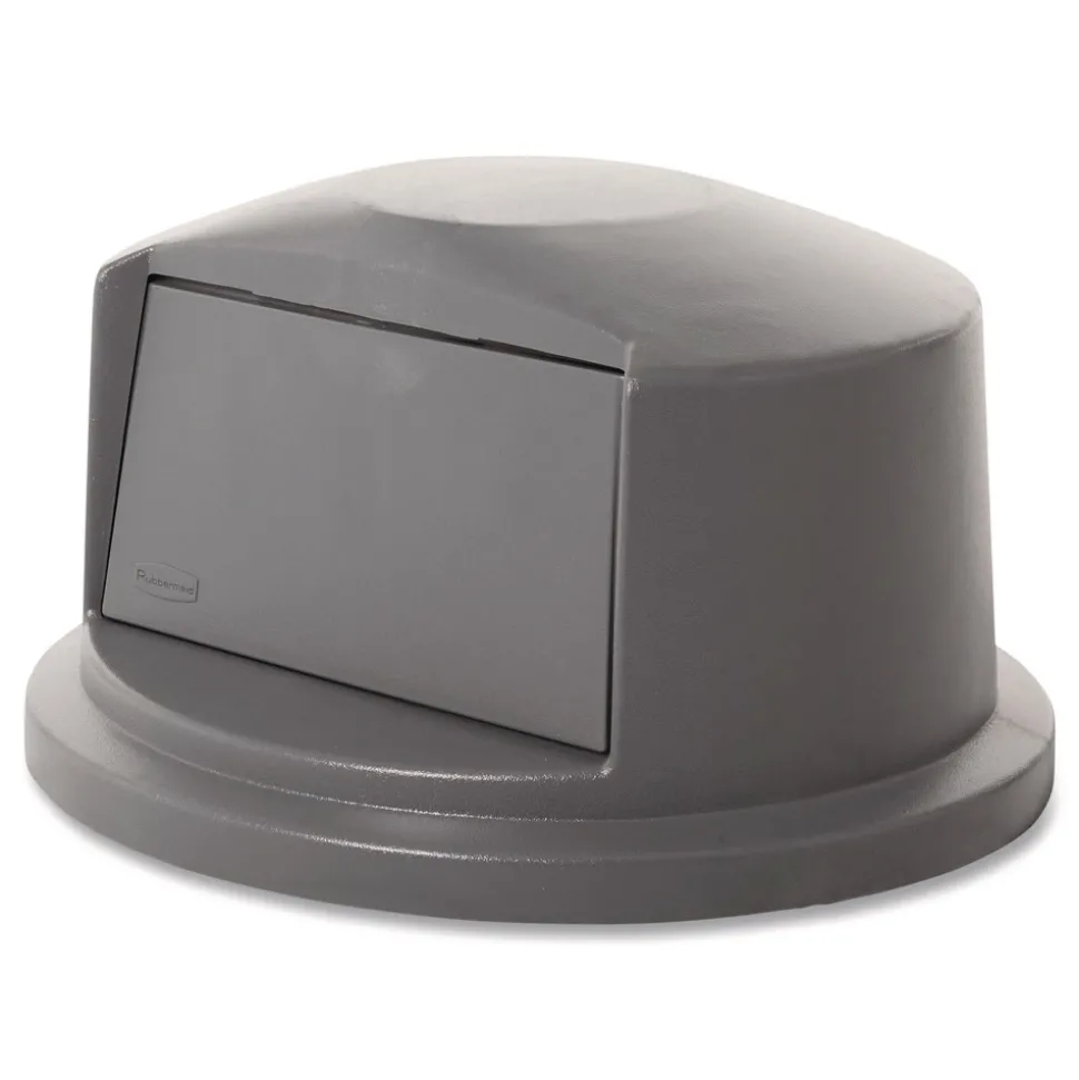 Rubbermaid Commercial 22.75 in. x 12.25 in. BRUTE Dome Top Swing Door Lid for 32 gal. Waste Containers - Gray