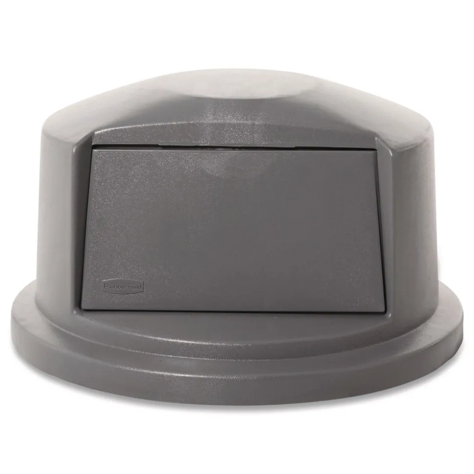 Rubbermaid Commercial 22.75 in. x 12.25 in. BRUTE Dome Top Swing Door Lid for 32 gal. Waste Containers - Gray