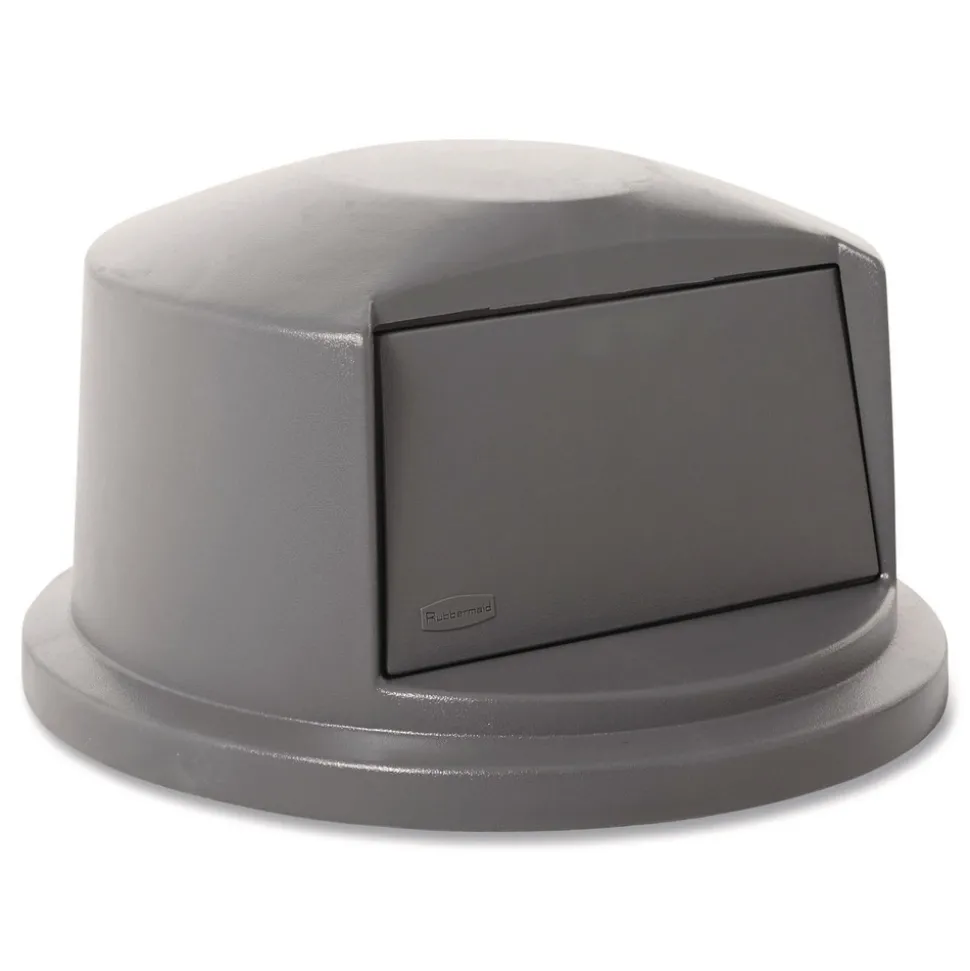 Rubbermaid Commercial 22.75 in. x 12.25 in. BRUTE Dome Top Swing Door Lid for 32 gal. Waste Containers - Gray