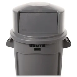 Rubbermaid Commercial 22.75 in. x 12.25 in. BRUTE Dome Top Swing Door Lid for 32 gal. Waste Containers - Gray