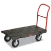 Rubbermaid Commercial 24 in. x 48 in. 1200 lbs. Capacity Heavy-Duty Platform Truck Cart - Black