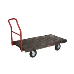 Rubbermaid Commercial 24 in. x 48 in. 1200 lbs. Capacity Heavy-Duty Platform Truck Cart - Black