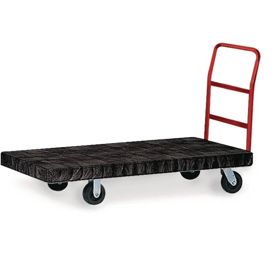 Rubbermaid Commercial 24 in. x 48 in. 1200 lbs. Capacity Heavy-Duty Platform Truck Cart - Black