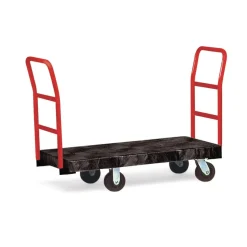 Rubbermaid Commercial 24 in. x 48 in. 1200 lbs. Capacity Heavy-Duty Platform Truck Cart - Black