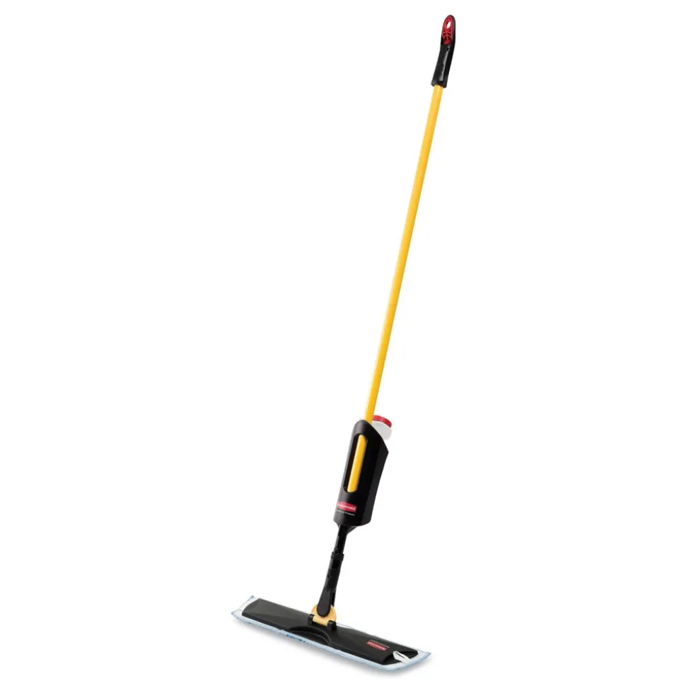 Rubbermaid Commercial 52 in. Steel Handle 18 in. Frame Light Commercial Wet Pad Spray Mop
