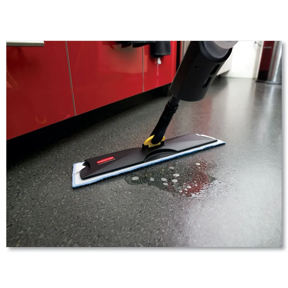 Rubbermaid Commercial 52 in. Steel Handle 18 in. Frame Light Commercial Wet Pad Spray Mop