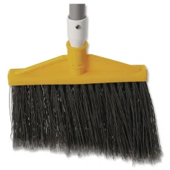 Rubbermaid Commercial 46 in. Smooth Sweep Angled Broom - Jumbo, Black/Yellow (6/Carton)