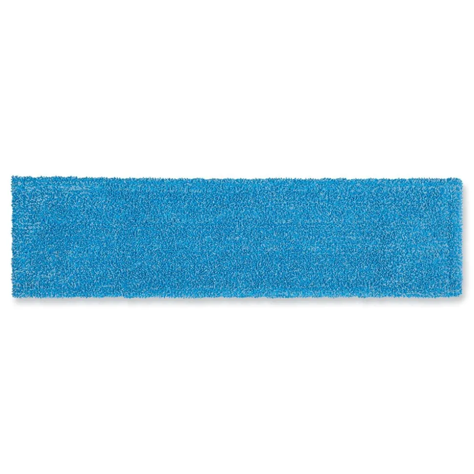 Rubbermaid Commercial 19.5 in. x 5.5 in. Microfiber Head 48 in. to 72 in. Aluminum Handle Adaptable Flat Mop Kit - Blue/Yellow