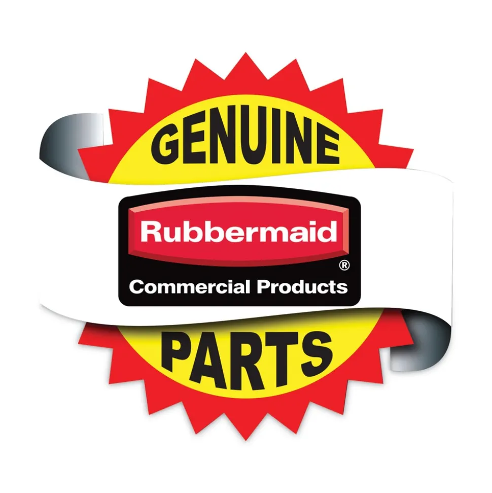 Rubbermaid Commercial 4 in. Wheel Swivel Mount Plate Non-Marking Plate Casters - Black/Gray/Silver