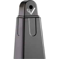 Rubbermaid Commercial 12.25 in. x 39.75 in. 1 gal. GroundsKeeper Pyramid Cigarette Waste Collector - Black