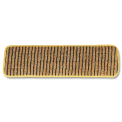 Rubbermaid Commercial 18 in. Vertical Polyprolene Stripes Microfiber Scrubber Pad - Yellow (6/Carton)