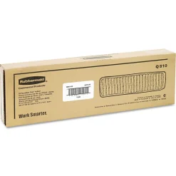 Rubbermaid Commercial 18 in. Vertical Polyprolene Stripes Microfiber Scrubber Pad - Yellow (6/Carton)