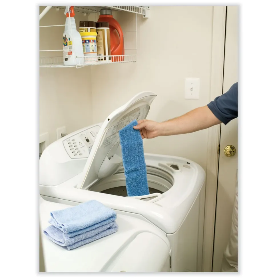 Rubbermaid Commercial 18 in. Economy Microfiber Wet Mopping Pad - Blue