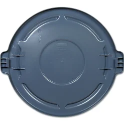 Rubbermaid Commercial 24.5 in. x 1.5 in. BRUTE Self-Draining Flat Top Lids - Gray