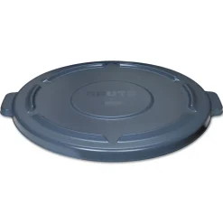 Rubbermaid Commercial 24.5 in. x 1.5 in. BRUTE Self-Draining Flat Top Lids - Gray