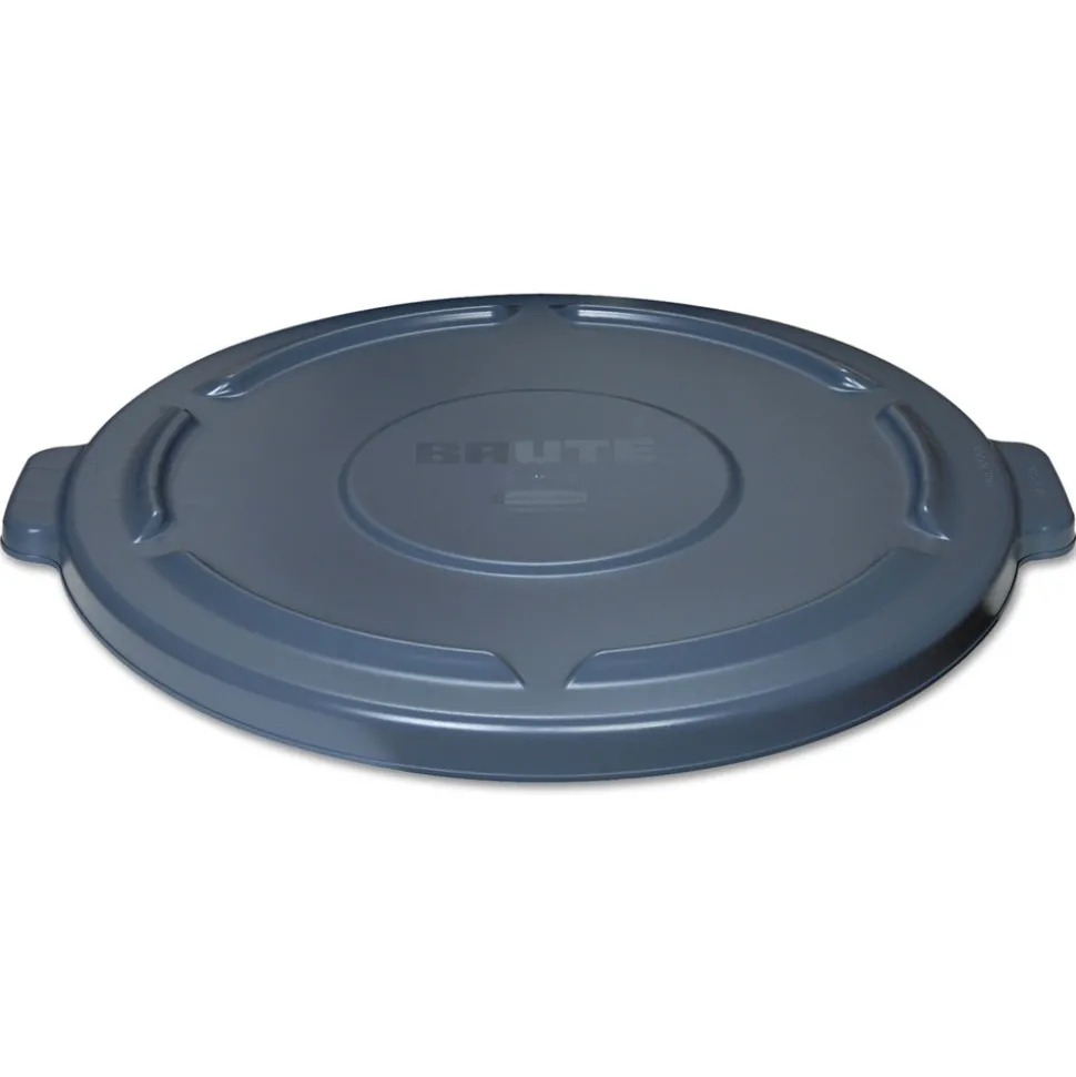 Rubbermaid Commercial 24.5 in. x 1.5 in. BRUTE Self-Draining Flat Top Lids - Gray