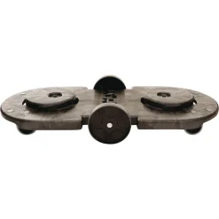 Rubbermaid Commercial 20.25 in. x 45 in. x 8 in. 300 lbs. Capacity 2-Container Tandem Dolly - Black