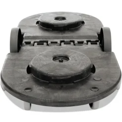 Rubbermaid Commercial 20.25 in. x 45 in. x 8 in. 300 lbs. Capacity 2-Container Tandem Dolly - Black