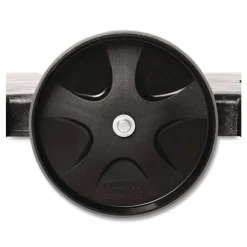 Rubbermaid Commercial 20.25 in. x 45 in. x 8 in. 300 lbs. Capacity 2-Container Tandem Dolly - Black