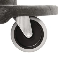 Rubbermaid Commercial 20.25 in. x 45 in. x 8 in. 300 lbs. Capacity 2-Container Tandem Dolly - Black