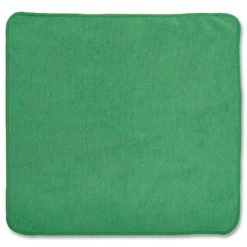 Rubbermaid Commercial 12 in. x 12 in. Microfiber Cleaning Cloths - Green (24/Pack)