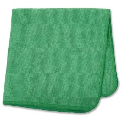 Rubbermaid Commercial 12 in. x 12 in. Microfiber Cleaning Cloths - Green (24/Pack)