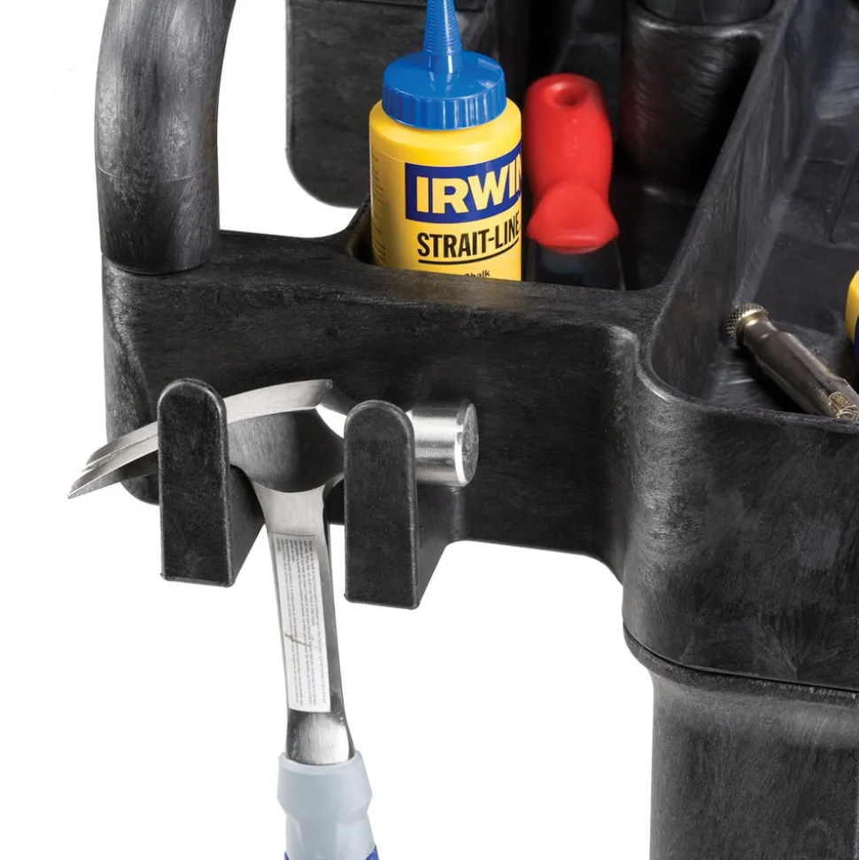 Rubbermaid Commercial 25.9 in. x 45.2 in. x 32.2 in. 500 lbs. Capacity 2 Lipped Shelves Heavy-Duty Plastic Utility Cart - Black