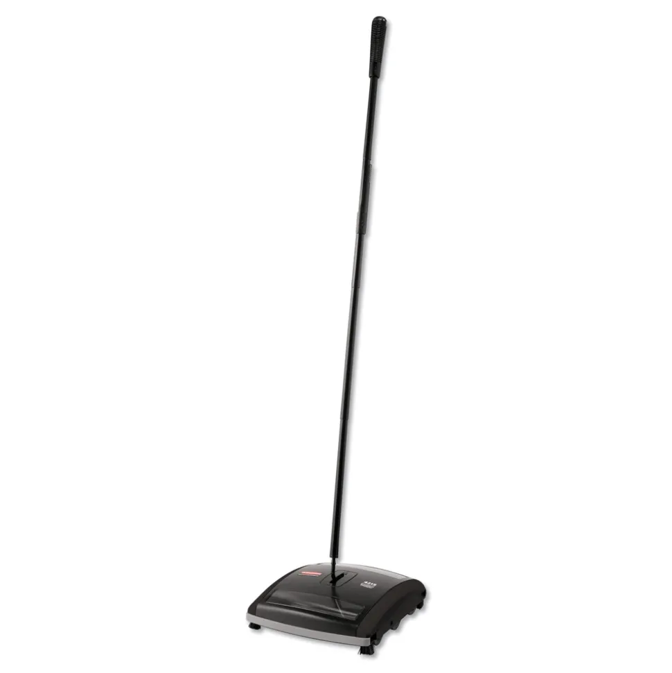 Rubbermaid Commercial 44 in. Handle Brushless Mechanical Sweeper - Black/Yellow