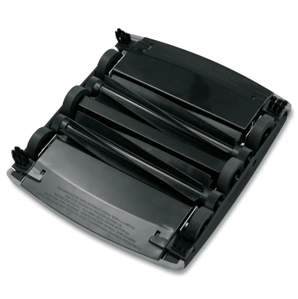 Rubbermaid Commercial 44 in. Handle Brushless Mechanical Sweeper - Black/Yellow