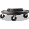 Rubbermaid Commercial 18.25 in. x 6.63 in. 250 lbs. Capacity Brute Quiet Dolly - Black