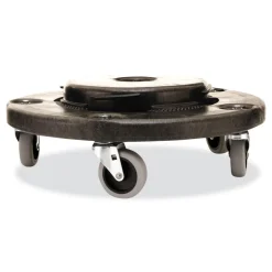 Rubbermaid Commercial 18.25 in. x 6.63 in. 250 lbs. Capacity Brute Quiet Dolly - Black