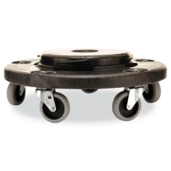 Rubbermaid Commercial 18.25 in. x 6.63 in. 250 lbs. Capacity Brute Quiet Dolly - Black