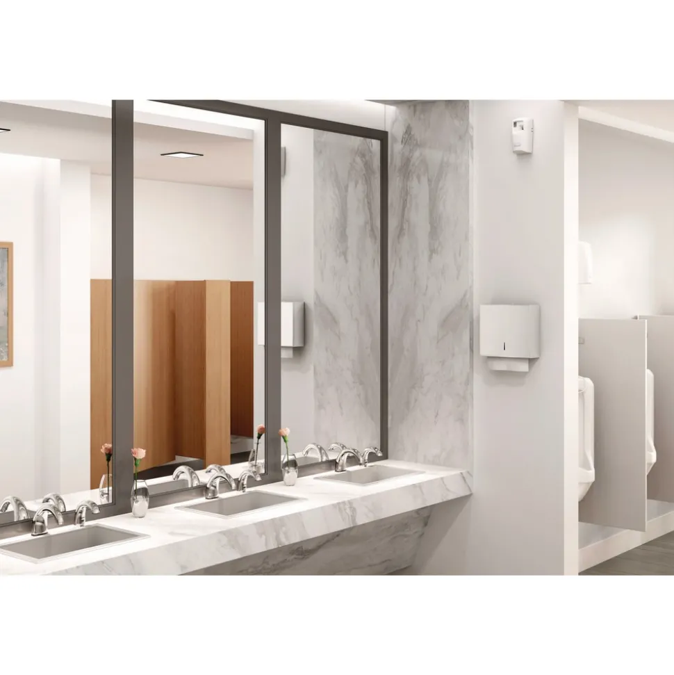 Rubbermaid Commercial 3.6 in. x 4.33 in. x 8.75 in. TC Microburst 9000 LCD Odor Control System - White