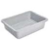 Rubbermaid Commercial 20 in. x 15 in. x 5 in. Bus/Utility Tote - Gray