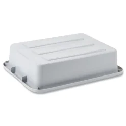 Rubbermaid Commercial 20 in. x 15 in. x 5 in. Bus/Utility Tote - Gray