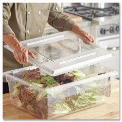 Rubbermaid Commercial 26 in. x 18 in. Food/Tote Box Lids - Clear