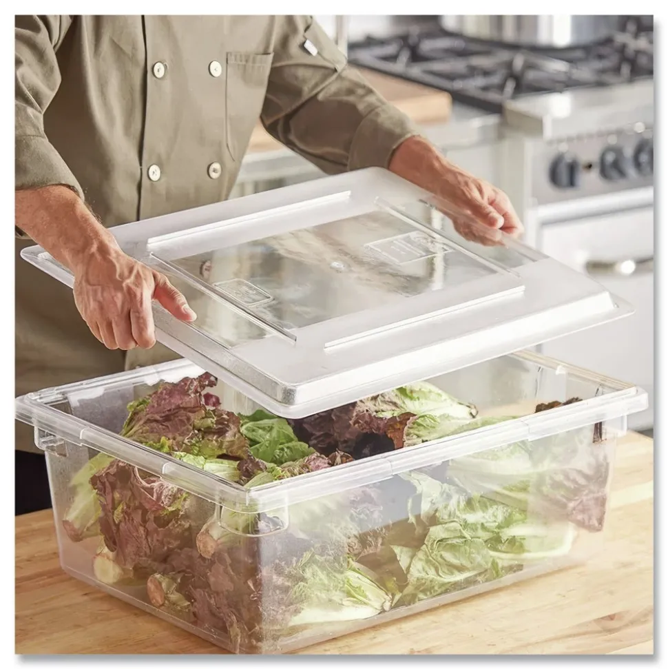 Rubbermaid Commercial 26 in. x 18 in. Food/Tote Box Lids - Clear