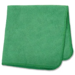 Rubbermaid Commercial 16 in. x 16 in. Microfiber Cleaning Cloths - Green (24/Pack)