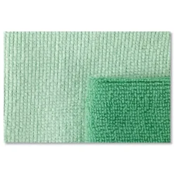 Rubbermaid Commercial 16 in. x 16 in. Microfiber Cleaning Cloths - Green (24/Pack)