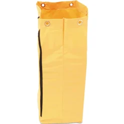 Rubbermaid Commercial 17.25 in. x 30.5 in. 24 Gallon Zippered Vinyl Cleaning Cart Bag - Yellow