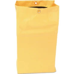 Rubbermaid Commercial 17.25 in. x 30.5 in. 24 Gallon Zippered Vinyl Cleaning Cart Bag - Yellow