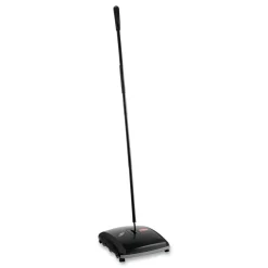 Rubbermaid Commercial 44 in. Steel/Plastic Handle Dual Action Sweeper - Black/Yellow